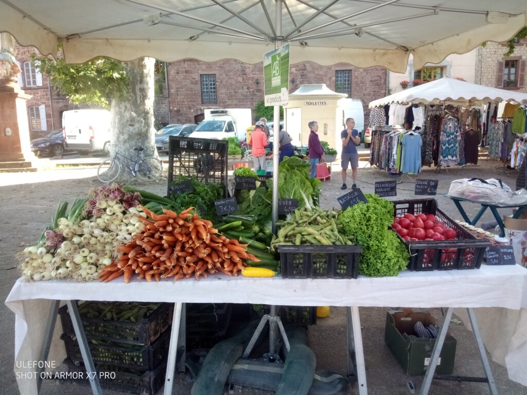 Marché de Marcillac-Vallon le 07/07/24